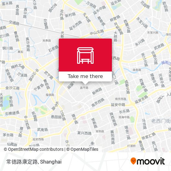 常德路康定路 map