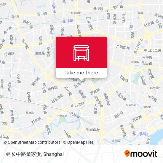 延长中路童家浜 map