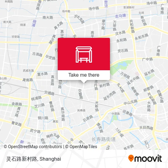 灵石路新村路 map