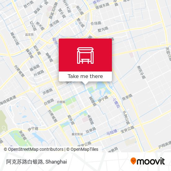 阿克苏路白银路 map