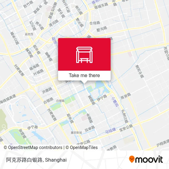 阿克苏路白银路 map