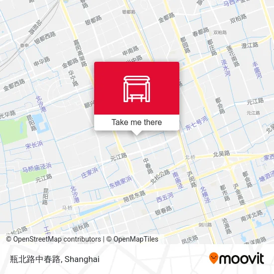 瓶北路中春路 map