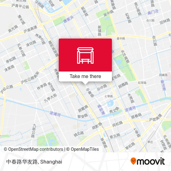 中春路华友路 map