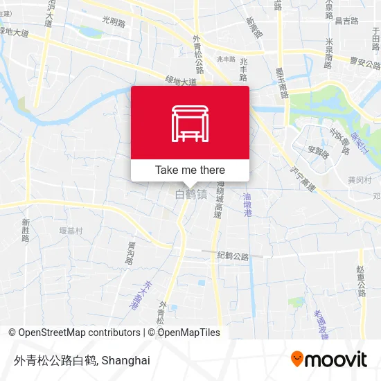 外青松公路白鹤 map