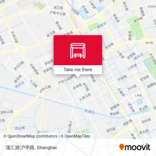蒲汇路沪亭路 map