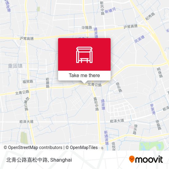 北青公路嘉松中路 map