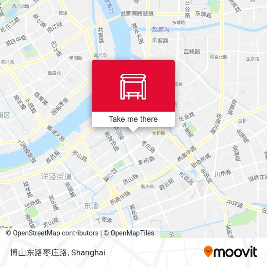 博山东路枣庄路 map