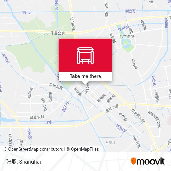 张堰 map