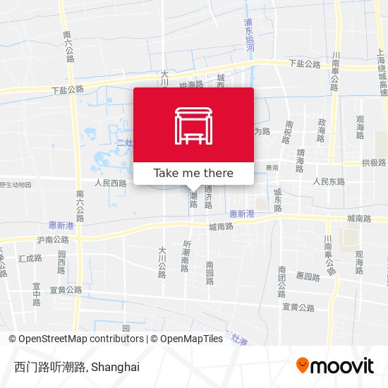西门路听潮路 map