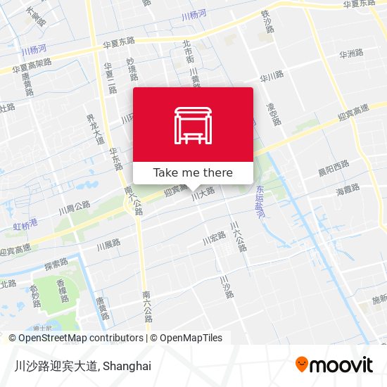 川沙路迎宾大道 map