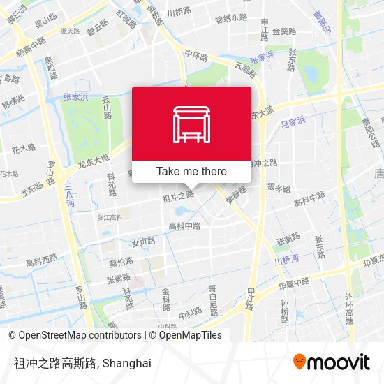祖冲之路高斯路 map