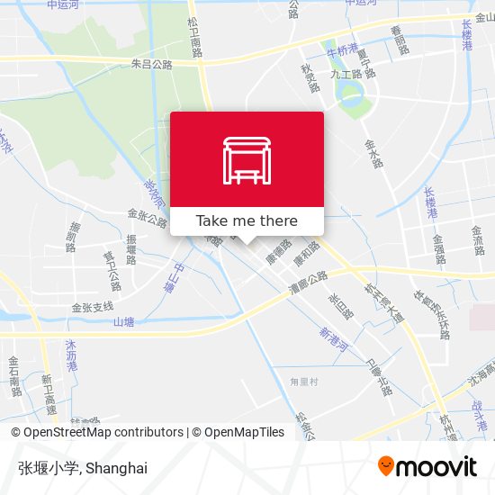 张堰小学 map