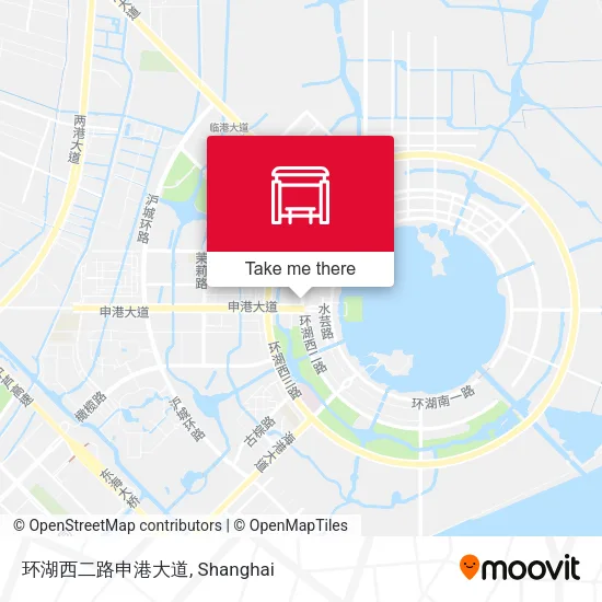 环湖西二路申港大道 map