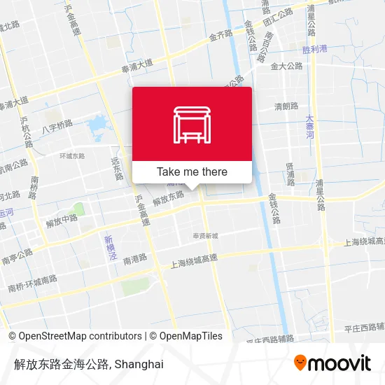 解放东路金海公路 map