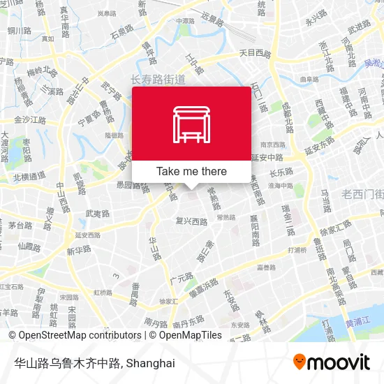 华山路乌鲁木齐中路 map