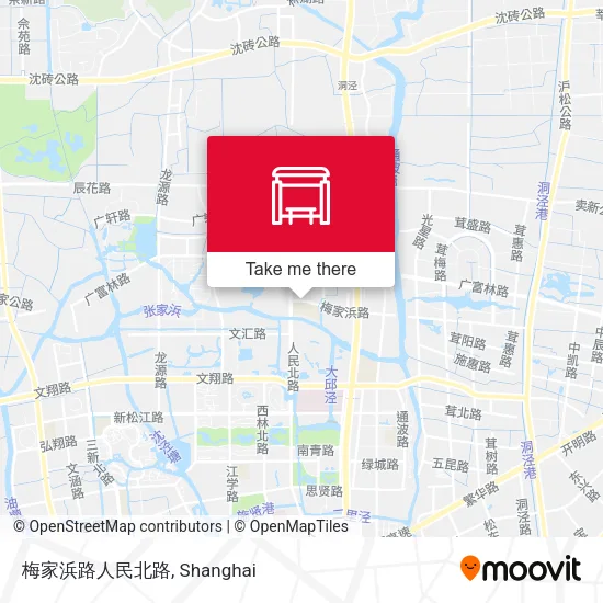 梅家浜路人民北路 map