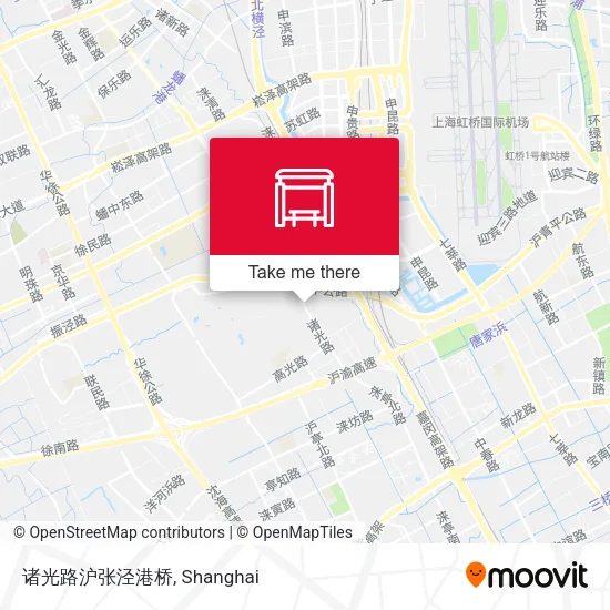 诸光路沪张泾港桥 map