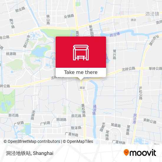 洞泾地铁站 map