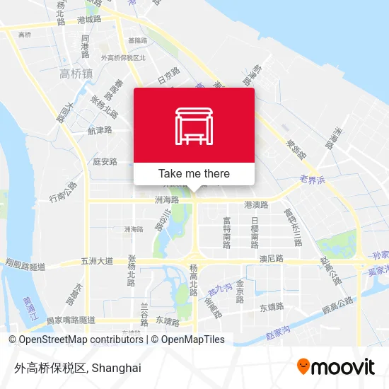 外高桥保税区 map
