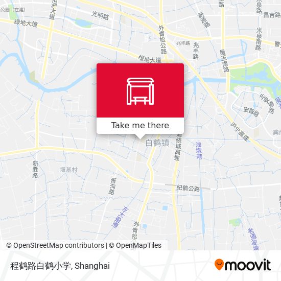 程鹤路白鹤小学 map