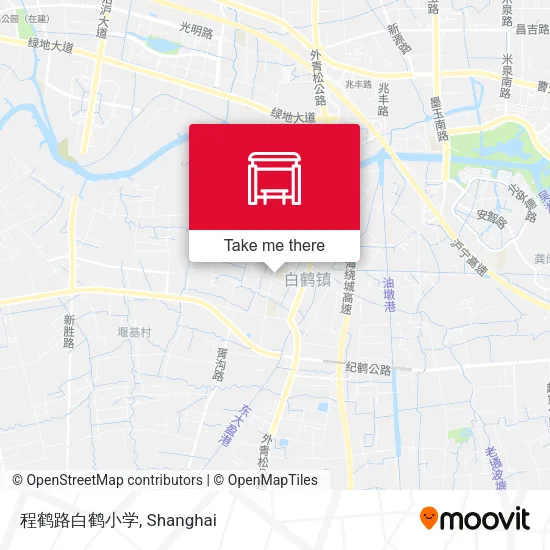 程鹤路白鹤小学 map