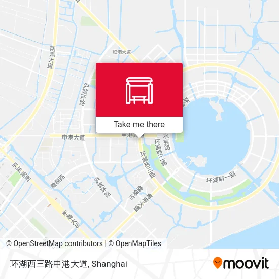 环湖西三路申港大道 map