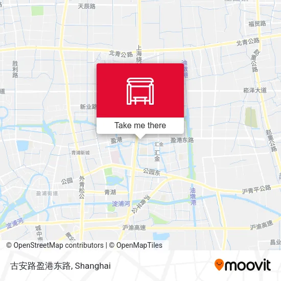古安路盈港东路 map