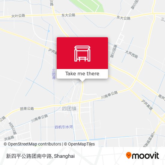 新四平公路团南中路 map