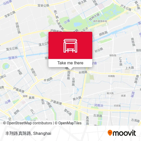 丰翔路真陈路 map