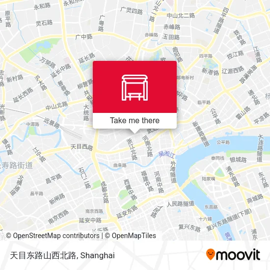 天目东路山西北路 map