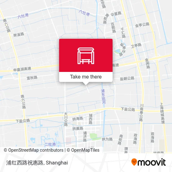 浦红西路祝惠路 map