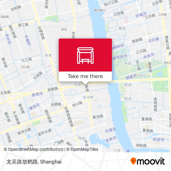 龙吴路放鹤路 map
