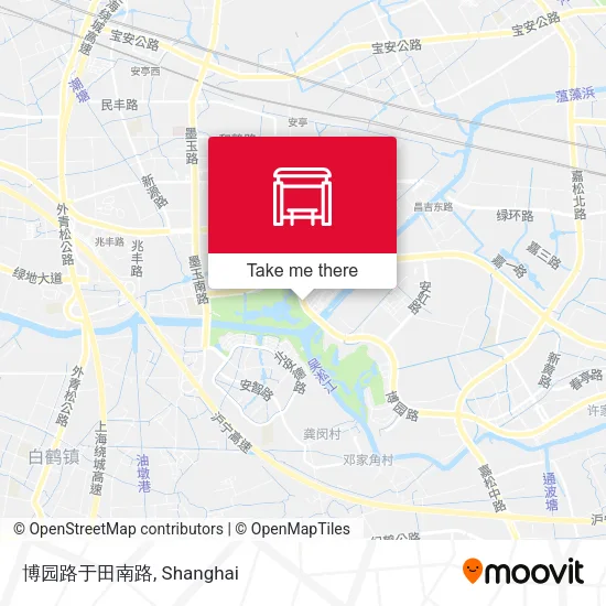 博园路于田南路 map
