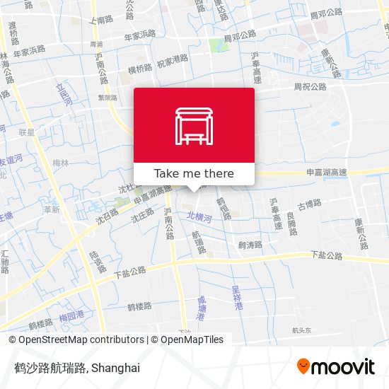 鹤沙路航瑞路 map
