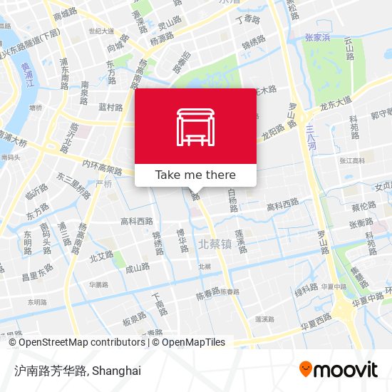 沪南路芳华路 map