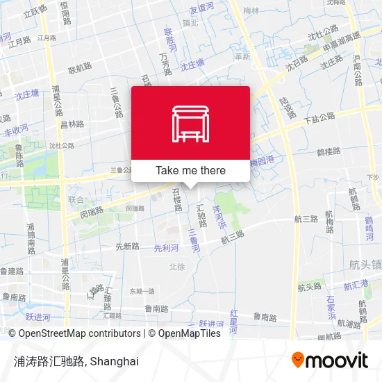 浦涛路汇驰路 map
