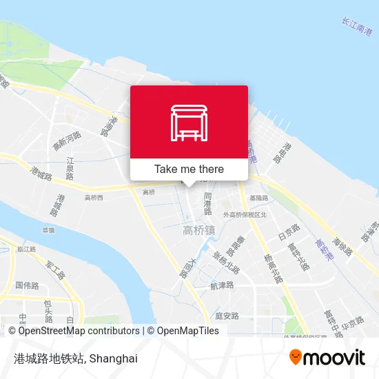 港城路地铁站 map