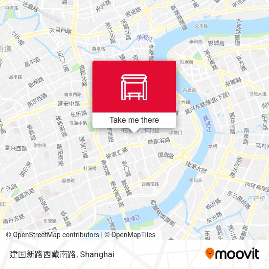 建国新路西藏南路 map