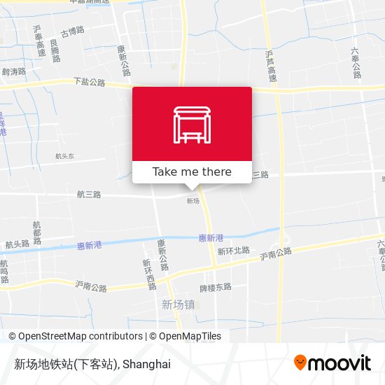 新场地铁站(下客站) map