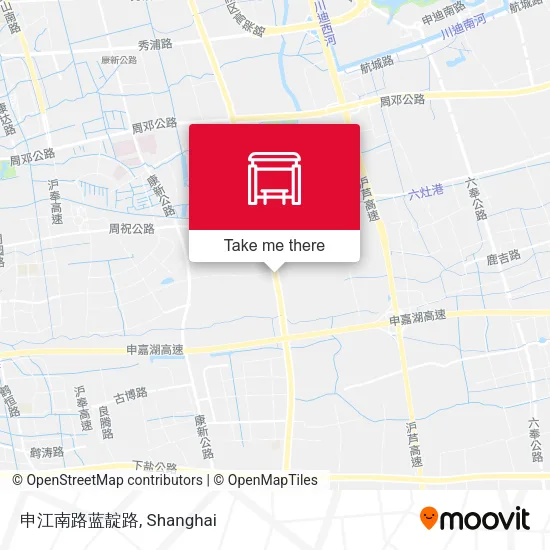 申江南路蓝靛路 map