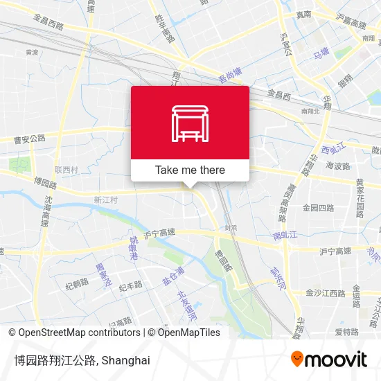 博园路翔江公路 map