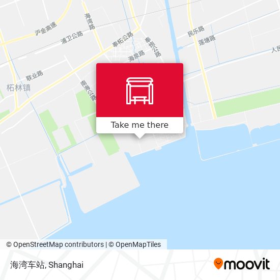 海湾车站 map
