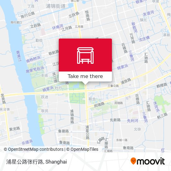 浦星公路张行路 map