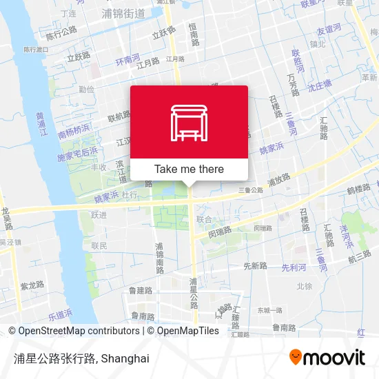 浦星公路张行路 map