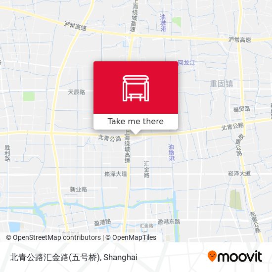 北青公路汇金路(五号桥) map