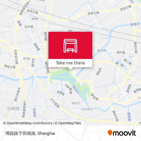 博园路于田南路 map