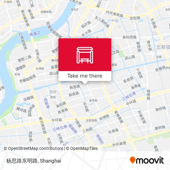 杨思路东明路 map