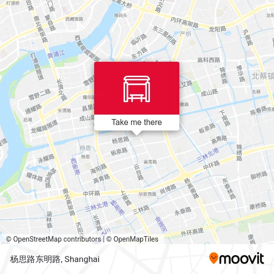 杨思路东明路 map
