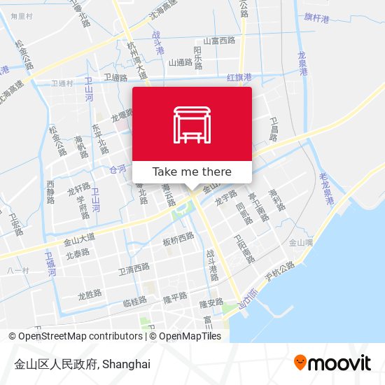 金山区人民政府 map