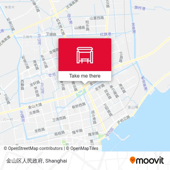 金山区人民政府 map